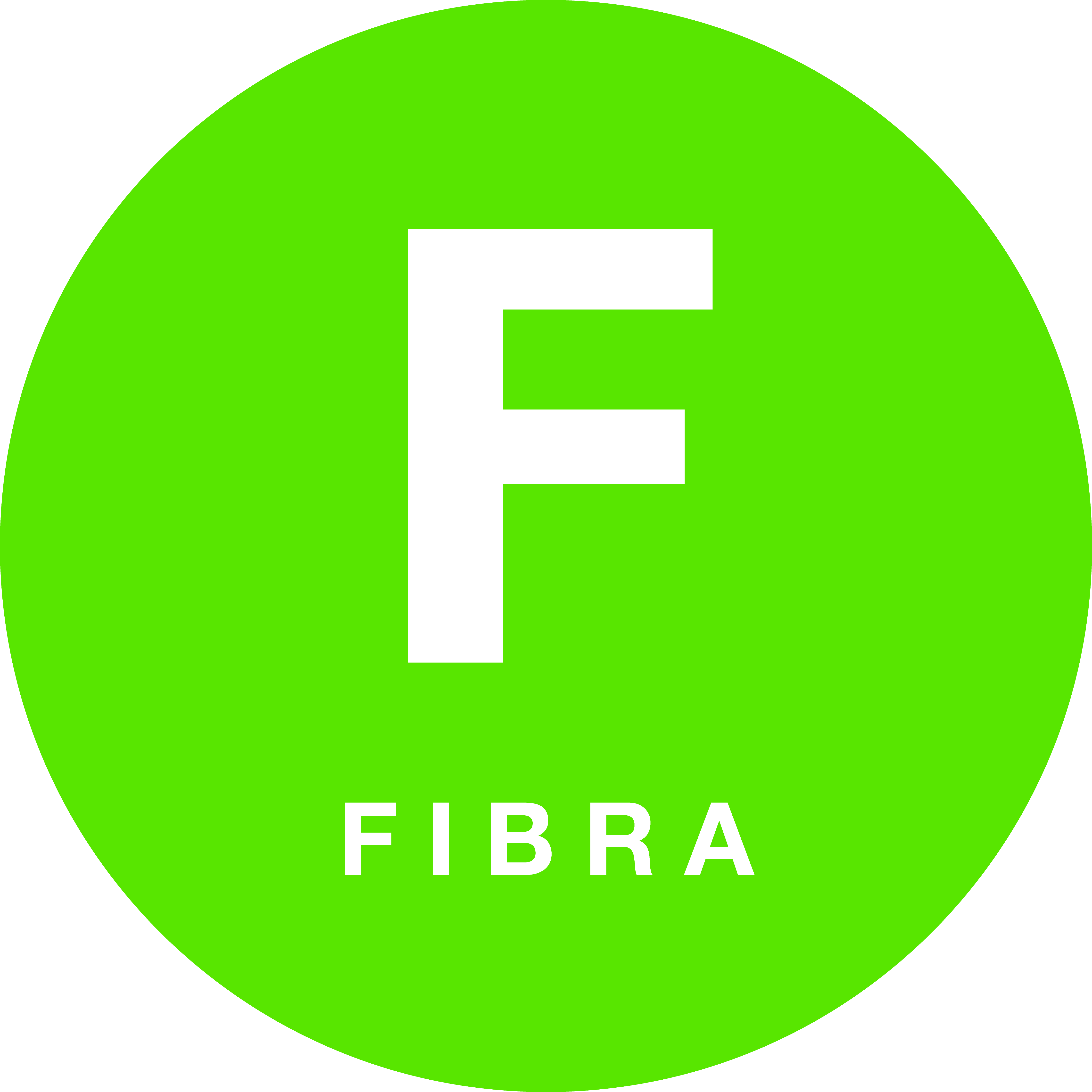 Icona bollino verde fibra ottica FTTH